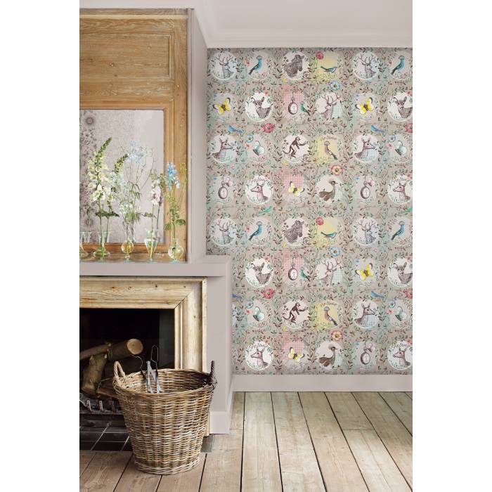 341088 Oh Deer Wallpaper Mural | The Fabric Co.