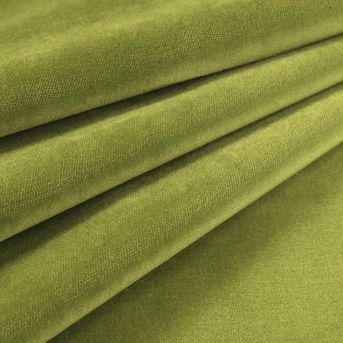 Avocado Green Velvet Upholstery Fabric - Como 204