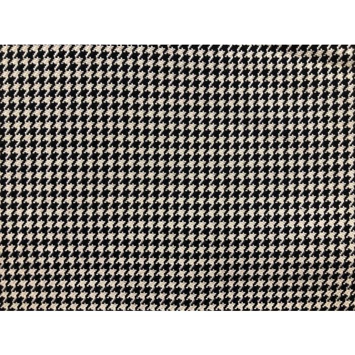Black and White Houndstooth Fabric - 2.5 Big Size Black Houndstooth Print  Fabric for Home Decor, Chair Upholstery Fabric by The Yard