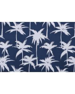 OD Terrasol Palmetto Navy Dark Blue Tropical Palm Tree Outdoor Tempo Fabric