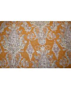 Orange Paisley Fair Trade Cognac Kaufmann Fabric