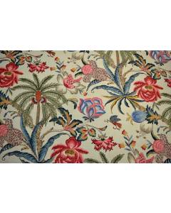 Tropical Floral Print Exotic Curiosity Jewel Waverly Fabric