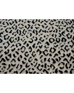 Ocelot Azul Blue White Textured Cut Velvet Cheetah Leopard Upholstery Hamilton Fabric