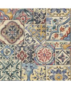2701-22301 Marrakesh Tiles Multi Mosaic Wallpaper