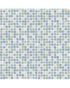 2704-58753 For Your Bath III Harbor Blue Sea Glass Tiles Wallpaper