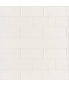 2766-21399 Barclays Paintable Paintable White Tile Wallpaper