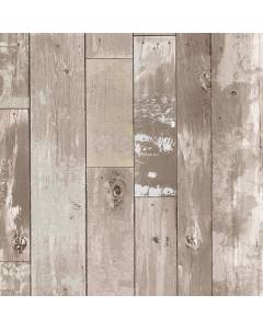 2767-20132 Harbored Neutral Distressed Wood Panel Wallpaper