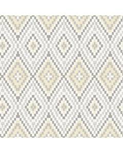 3118-12711 Ganado Beige Geometric Ikat Wallpaper