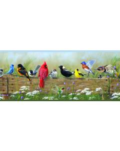 3123-44671 Flock Multicolor Menagerie Border | The Fabric Co
