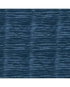 Tie-Dye Tuck Horizon Blue Shibori Stripe With Diamond Pin Tuck PKL Studio Fabric