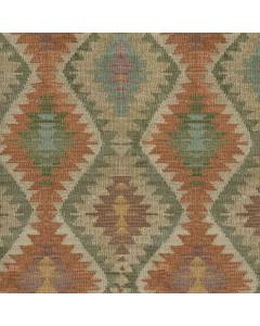 Neema Afghan Canyon Rust Digital Print Tribal Carpet PKL Studio Fabric