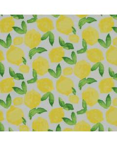 Citrus Squeeze Yellow Yellow Medium Novelty Print Lemons Fruit PKL Studio Outdoor Fabric
