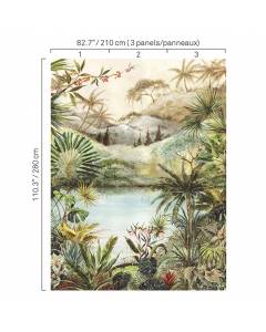 5422 77W8411 Tropical Scenery Wall Mural