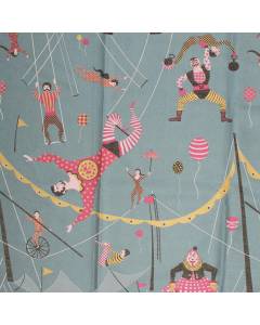 Circus Friends Teal RM Coco Fabric | The Fabric Co