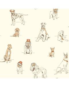 AF1940 Ashford Toiles Dog's Life Wallpaper