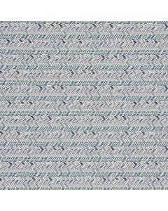 ARIZONA PEACOCK Blue Southwest Chevron Stripe Outdoor Bella Dura Fabric