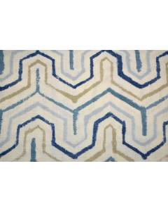 Blue Geometric Watercolor Print Athens Bluestone Richloom Fabric