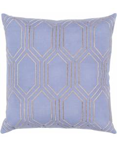 BA008-1818D Skyline Pillow with Down Fill in Sky Blue 