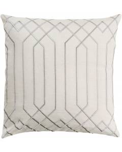 BA015-1818P Skyline Pillow with Poly Fill in Ivory 