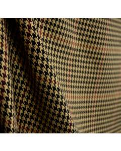 D2909 Pembrook Java Houndstooth Check Plaid Fabric
