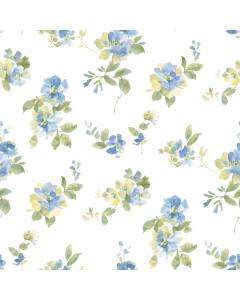 DLR54591 Captiva Blue Watercolor Floral