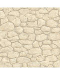 HTM49435 Gretel Cream Boundary Stone Wall Wallpaper