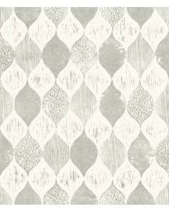 ME1564 Woodblock Print Garden Trowel (Grey) Magnolia Home Vol. II Wallpaper