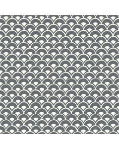 MK1150 Stacked Scallops  Grey Wallpaper | The Fabric Co