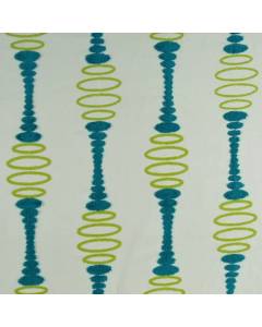 Blue Green Textured Contemporary Polka Dot Pogo Turquoise Regal Fabric