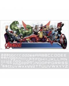 RMK2240GM Marvel's Avengers Assemble Personalization Headbord Giant Wall Decal Mural