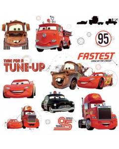 RMK2533SCS Cars Friends To The Finish Wall Decals Mural
