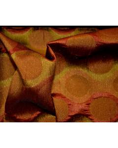 Red Brown Geometric Jacquard Rockafeller Sienna Softline Fabric