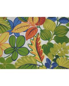 Green Blue Red Yellow Outdoor Leaf Print Saltillo Multi Swavelle Mill Creek Fabric