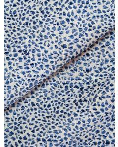 Spot On Lakeland Blue Textured Cheetah Spots Upholstery P Kaufmann Fabric