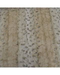 Snow Leopard Natural Faux Fur Fabric