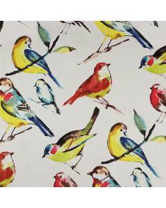 Blue Multicolored Bird Print Birdwatcher Summer Richloom Fabric