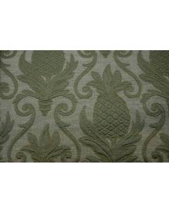 Green Pineapple Matelasse Upholstery Greetings Sage Regal Fabric
