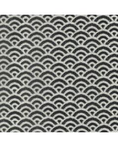 Morgan Black Textured Shell Bargello Jacquard Upholstery Regal Fabric