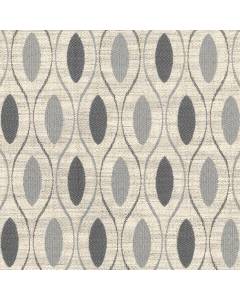 Grey Contemporary Oval Textured Upholstery Oz Smoke Regal Fabric
