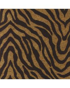 Black Tan Chenille Tiger Print Upholstery Tiger Gold Regal Fabric